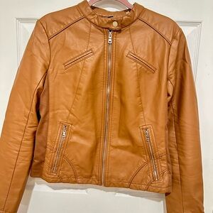 Guess Women's Brown Leather Jacket
